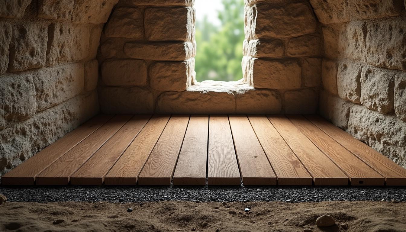 découvrez notre guide pratique pour installer facilement un caillebotis sur un sol en terre battue dans votre cave, étape par étape.